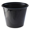 Portion Cups, 5.5 Oz, Plastic, Black, 125/Sleeve, 20 Sleeves/Carton