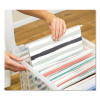 Heavy Duty Plastic File Storage, Letter/Legal Files, 14" X 17.38" X 10.5", Clear/Blue, 2/Pack