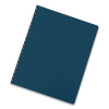 Executive Leather-Like Presentation Cover, Plastic, Round Corners, 11.25 x 8.75, Navy, 50/Pack