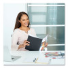 Thermal Binding System Presentation Covers, 60-Sheet Capacity, Plastic, Square Corners, 11 x 8.5, Clear/Matte Black, 10/Pack