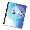 Crystals Transparent Presentation Covers For Binding Systems, Plastic, Round Corners, 11.25 x 8.75, Gloss Clear, 100/Pack