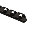 Plastic Comb Bindings For 11 x 8.5 Documents, 19 Rings, 0.38" (55-Sheet) Capacity, Black, 25/Pack