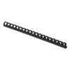 Plastic Comb Bindings For 11 x 8.5 Documents, 19 Rings, 0.38" (55-Sheet) Capacity, Navy Blue, 100/Pack