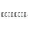 Wire Bindings For 11 x 8.5 Documents, 32 Rings, 0.25" (35-Sheet) Capacity, Black, 25/Pack