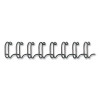 Wire Bindings For 11 x 8.5 Documents, 32 Rings, 0.5" (100-Sheet) Capacity, Black, 25/Pack