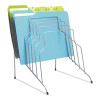 Wire Step File, 8 Sections, Letter To Legal Size Files, 10.13" X 12.13" X 11.81", Silver