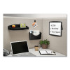 Plastic Partition Additions Nameplate, 9 x 0.75 x 2.5, Dark Graphite Frame