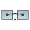 Professional Series Depth Adjustable Dual Monitor Arm, 360 Deg Rotation, 37 Deg Tilt, 360 Deg Pan, Black, Supports 24 Lb