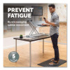 Anti-Fatigue Wellness Mat, Rectangular, Black Surface, 36" x 24"