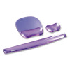 Gel Crystals Mouse Pad With Wrist Rest, 7.87 x 9.18, Purple