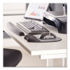 Memory Foam Mouse Pad With Wrist Rest, 7.93 x 9.25, Black/Silver