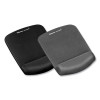 Plushtouch Mouse Pad With Wrist Rest, 7.25 x 9.37, Graphite