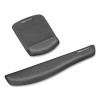 Plushtouch Mouse Pad With Wrist Rest, 7.25 x 9.37, Graphite