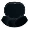 Easy Glide Gel Mouse Pad With Wrist Rest, 10 x 12, Black