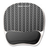 Photo Gel Mouse Pad With Wrist Rest With Microban Protection, 7.87 x 9.25, Chevron Design