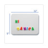 Magnetic Dry Erase Board, 12" x 9", White Surface