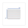 Two-Sided Red/Blue Ruled Dry Erase Board, 12" x 9", White Surface, 12/Pack