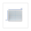 Graphing Two-Sided Dry Erase Board, Computational Grid Format, 12" x 9", White Surface, 12/Pack