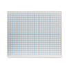 Graphing Two-Sided Dry Erase Board, Computational Grid Format, 12" x 9", White Surface, 12/Pack