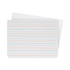Two-Sided Red/Blue Ruled Dry Erase Board, 12" x 9", White Surface, 24/Pack