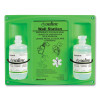 Double Bottle Sterile Saline Eye Wash Wall Station, 16 Oz Bottles, 2 Bottles/Station, 4 Stations/Carton