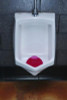 Slant7 With Terminator Urinal Screen, Forest Scent, Red, 5/Box