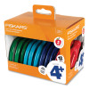 Kids Scissors Classpack, Pointed Tip, 5" Long, 1.75" Cut-Length, Straight Assorted Color Handles, 12/Pack
