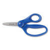 Kids Scissors Classpack, Pointed Tip, 5" Long, 1.75" Cut-Length, Straight Assorted Color Handles, 12/Pack