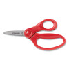 Kids Scissors Classpack, Pointed Tip, 5" Long, 1.75" Cut-Length, Straight Assorted Color Handles, 12/Pack