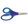 Kids Softgrip Scissors, Right Handed, Rounded Tip, 5" Long, 1.75" Cut Length, Straight Handle, Randomly Assorted Handle Color