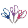 Kids Softgrip Scissors, Right Handed, Rounded Tip, 5" Long, 1.75" Cut Length, Straight Handle, Randomly Assorted Handle Color
