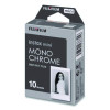 Monochrome Instax Film, Black And White, 10 Sheets