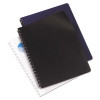Leather-Look Presentation Covers For Binding Systems, Paper, Round Corners, 11.25 x 8.75, Navy, 100 Sets/Box