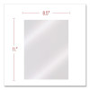 Clear View Pre-Punched Presentation Covers For Binding Systems, Plastic, Square Corners, 11 x 8.5, Clear, 100/Box