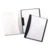 Report Cover With Hidden Swing Clip, 8.5 X 11, Frosted/Black