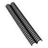 Proclick Easy Edit Spines For 11 x 8.5 Documents, 32 Rings, 0.63" (110-Sheet) Capacity, Black, 100/Box