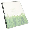 100% Recycled Poly Binding Cover, Plastic, Square Corners, 11 x 8.5, Frost, 25/Pack
