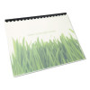 100% Recycled Poly Binding Cover, Plastic, Square Corners, 11 x 8.5, Frost, 25/Pack