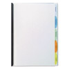 View-Tab Report Cover, Grooved Sliding Bar, 8.5 X 11, Clear/Clear