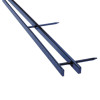 Velobind Reclosable Spines For 11 x 8.5 Documents, 4 Pins, 1.25" (200-Sheet) Capacity, Blue, 25/Pack