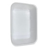Meat Trays, #20K, 12 x 8.7 x 2.45, White, Foam, 125/Carton