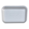 Meat Trays, #2, 8.5 x 6.03 x 1.11, White, Foam, 500/Carton