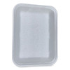 Meat Trays, #4D, 9.47 x 7.12 x 1.32, White, Foam, 500/Carton