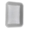 Meat Trays, #4P, 9.5 x 7.19 x 1.2, White, Foam, 500/Carton