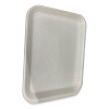 Meat Trays, #4S, 9.5 x 7.25 x 0.5, White, Foam, 500/Carton