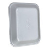 Meat Trays, #8P, 10.8 x 8.82 x 1.5, White, Foam, 200/Carton