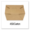 Reclosable Kraft Take-Out Box, 30 Oz, 5.06 x 4.27 x 2.4, Brown, Paper, 450/Carton