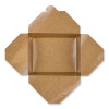 Reclosable Kraft Take-Out Box, 48 Oz, 6.93 x 5.62 x 2.4, Brown, Paper, 300/Carton