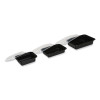 Microwavable Food Container With Lid, Rectangular, 12 Oz, 5.78 x 4.52 x 2.24, Black/Clear, Plastic, 150/Carton
