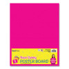 Premium Coated Poster Board, 11" x 14", Assorted Neon Colors, 5/Pack